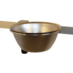 Support cuvette avec cuvette pour rail médical