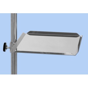 Plateau rectangulaire 340 x 300 mm pour pied porte sérum
