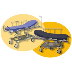 Chariot brancard, hauteur variable, largeur 800 mm