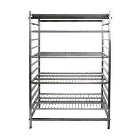 Echelle inox, capacité 9 ou 11 étagères 