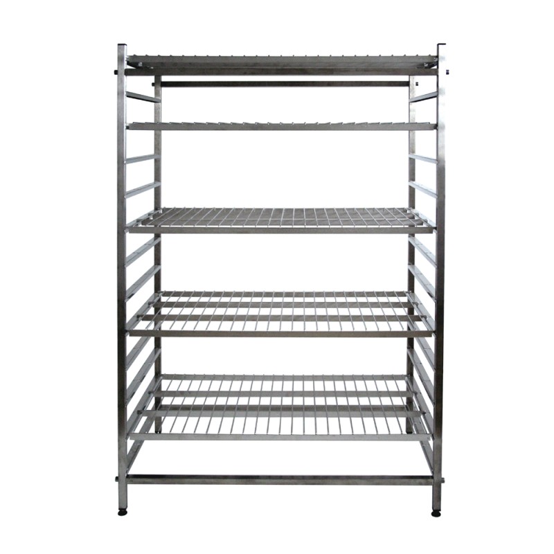 Echelle inox, capacité 9 ou 11 étagères 