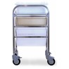 Chariot de décontamination avec ou sans plateau inox