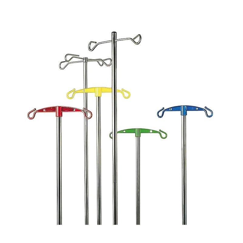 Tige porte sérum inox, droite longueur 1000 mm