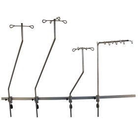 Tige porte sérum pour rail médical, 4 modèles au choix