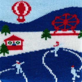 Paire de chaussette courtes Fantaisie Briser les glace