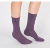 Paire de chaussette Mauve Mûre BOUCLETTE
