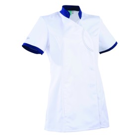 Tunique coupe cintrée AYAKO blanche/marine, T00 à T2 -