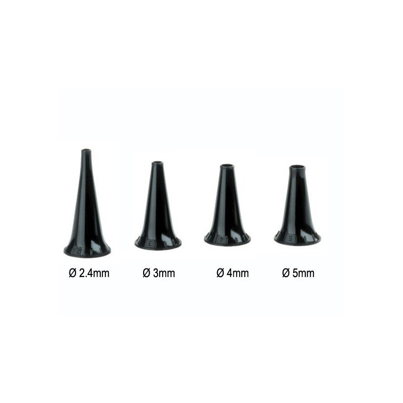 Jeu de 4 spéculums réutilisables (2,4-5 mm)