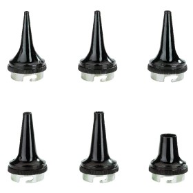 Jeu de 5 spéculums auriculaire + 1 spéculum nasal pour otoscope HEINE