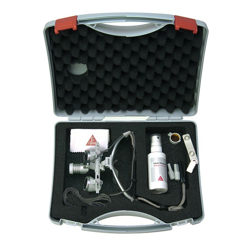 Ensemble LoupeLight 2 avec loupes binoculaires HR HEINE