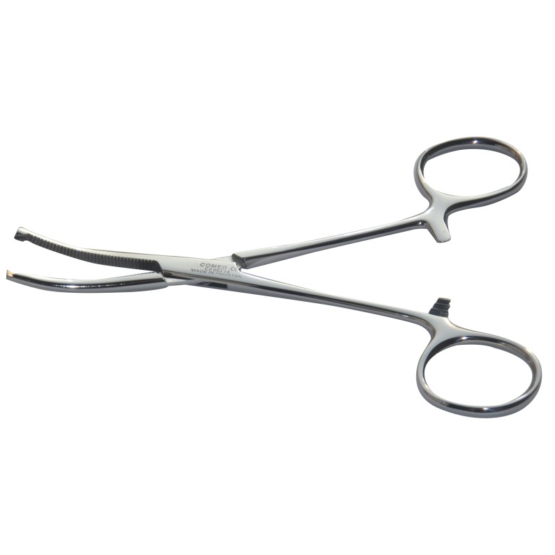 Pince de Kocher courbe, avec griffes