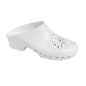 Sabots CALZURO Fashion perforé, blanc du 33/34-46/47
