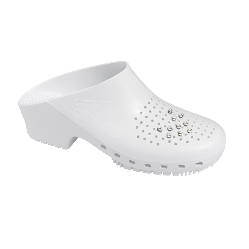 Sabots CALZURO Fashion perforé, blanc du 33/34-46/47