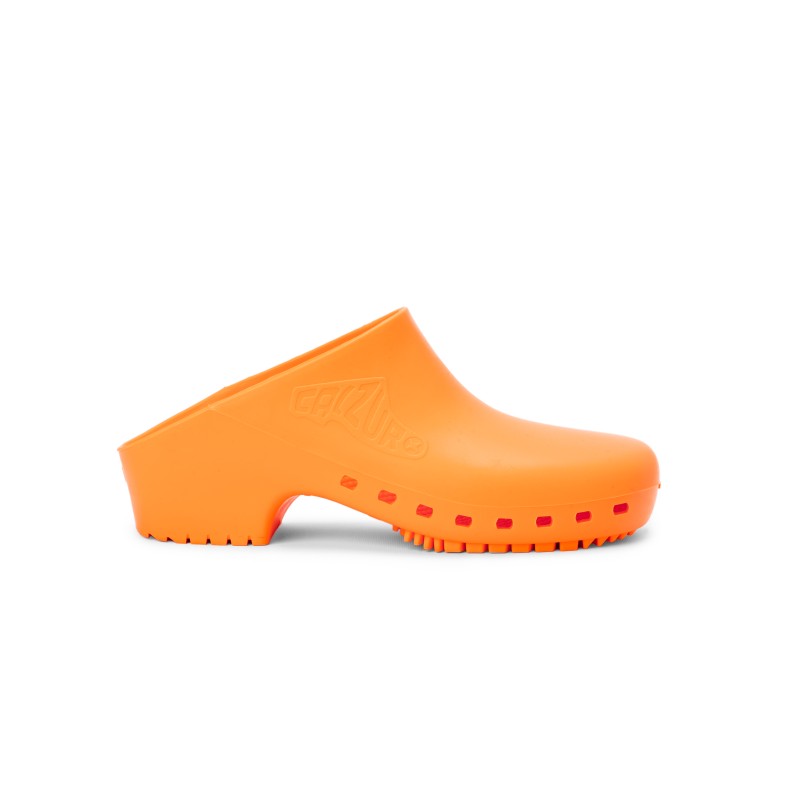 Sabots CALZURO Orange pastel, non perforés - du 36/37 au 42/43