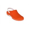 Sabots CLOG semelle blanche corps orange du 43/44 au 47/48