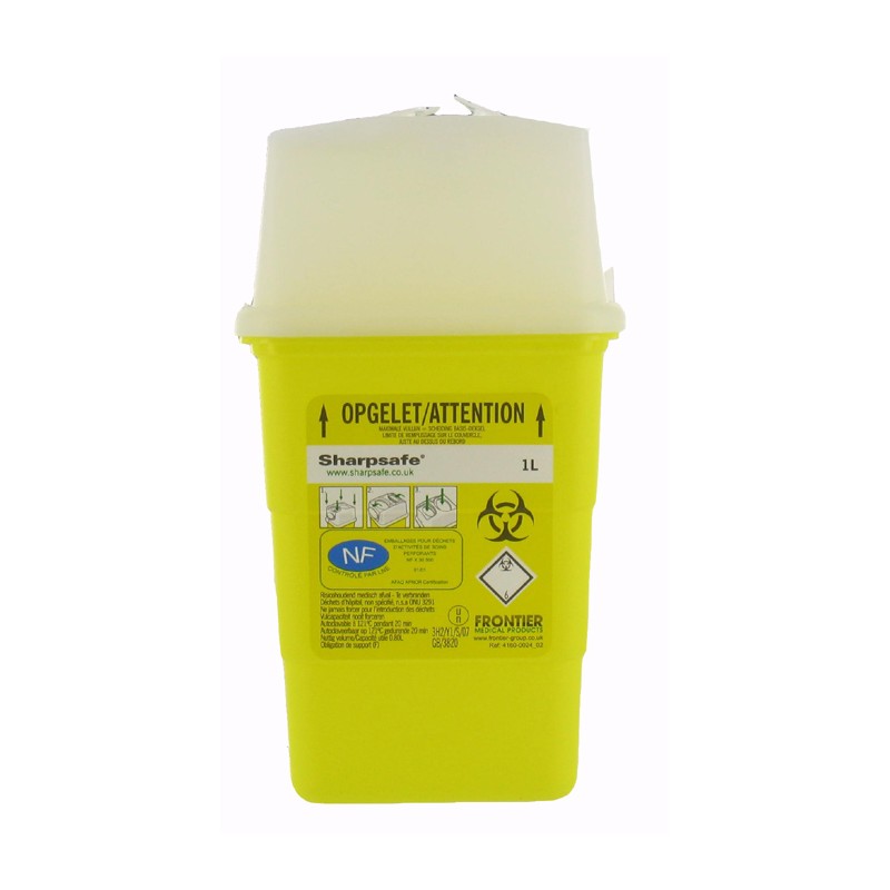 Sharpsafe® 1 litre - Matériel homologué NF et CE