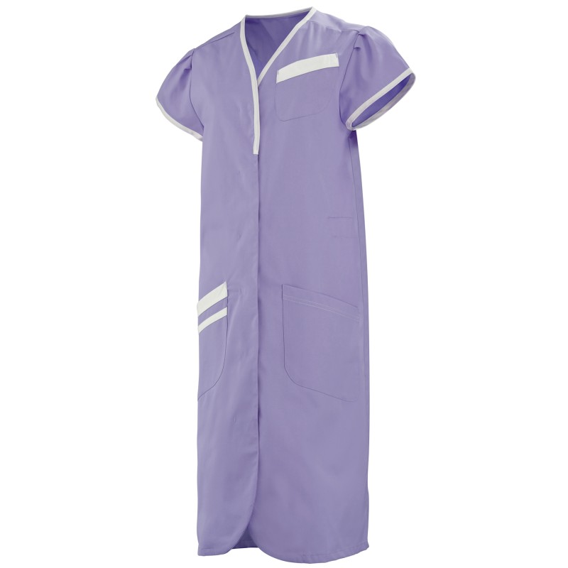 Blouse à manches courtes DAPHNEE, parme / blanc, T0 à T6