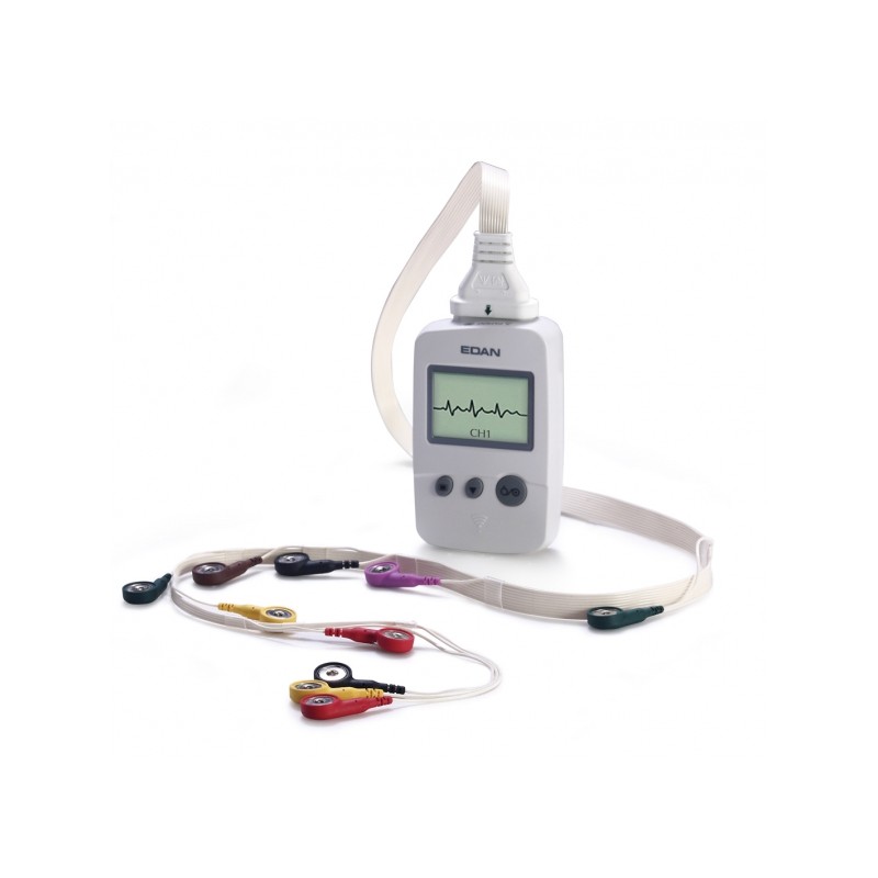 ECG numérique PC SE-1010 sans fil avec pack effort, Edan