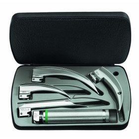 Trousse de laryngoscope F.O. HEINE Classic+ avec poignée rechargeable