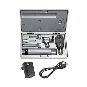 Trousse de diagnostic vétérinaire HEINE, tête fendue + ophtalmoscope
