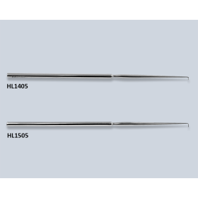 Crochet fin mousse otologique 90Â° sur manche L:16cm