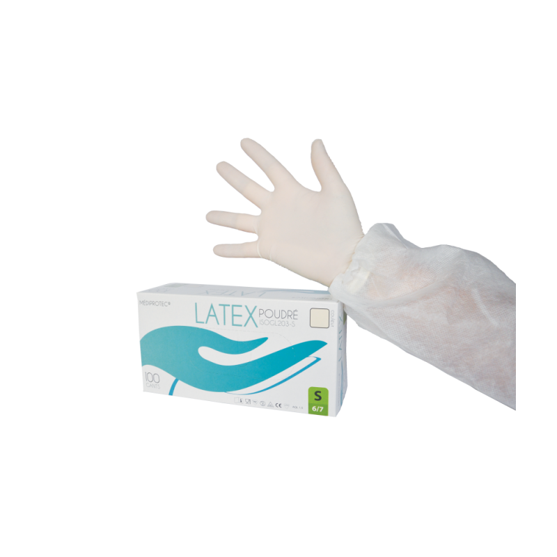 Gant d'examen Latex poudré AQL 1,5 (qualité médicale)