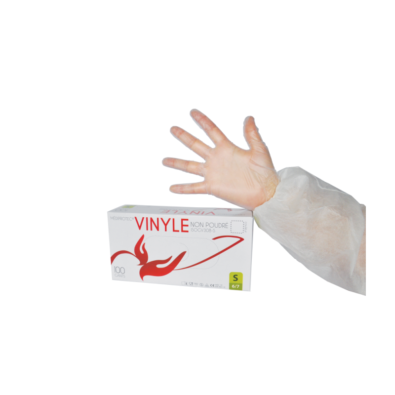 Gant d'examen Vinyle non poudré PREMIUM AQL 1,5 Qualité médicale