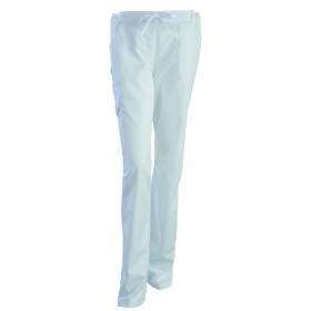 Pantalon femme coupe droite JULIETTE, blanc de T0 à T6