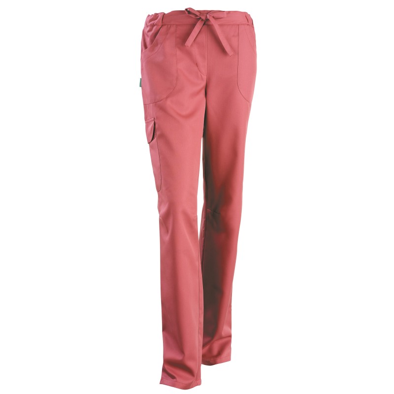 Pantalon femme coupe droite JULIETTE, cassis de T0 à T6