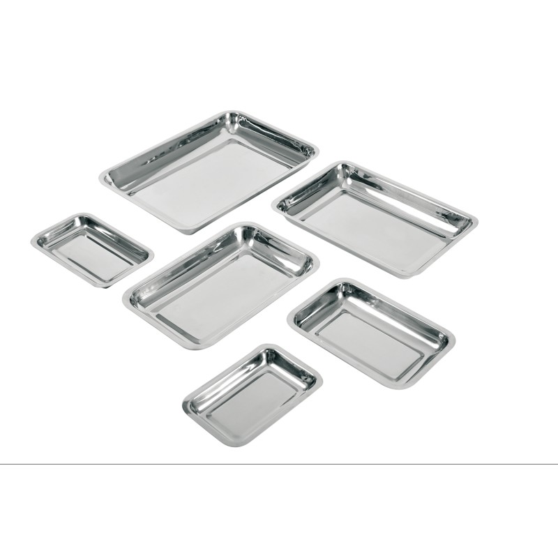 Plateaux en inox, dimensions au choix