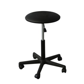 Tabouret réglable 5 roulettes, pieds en plastique, coloris au choix