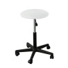 Tabouret réglable 5 roulettes, pieds en plastique, coloris au choix