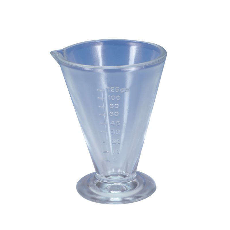 Verre a pied gradue verre 125 